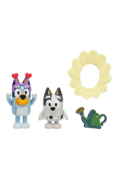 bluey مجموعة شخصيات من قطعتين - وقت الربيع