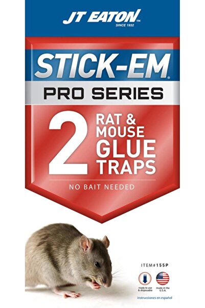 Jt Eaton مصيدة الفئران والجرذان اللاصقة من جي تي إيتون، عبوة من قطعتين