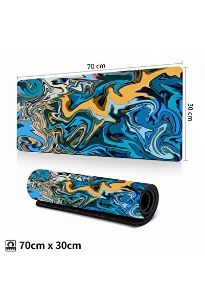 XTRIKE ME Abstract Design Mouse Pad XL - Large Size Desk Mat with Fluid Art P...
