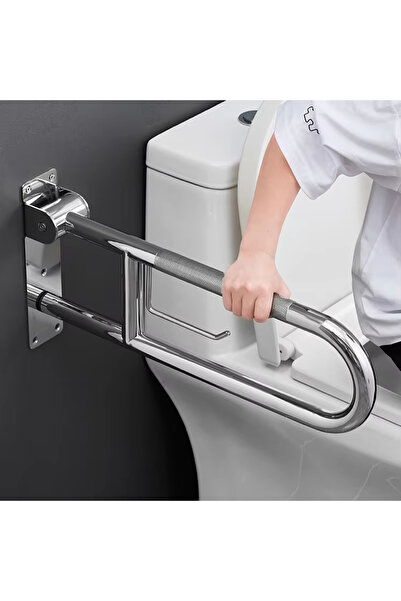 H 304 Folding Handrail handicap Toilet Safety Grab Bars