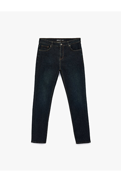 Koton Normal Waist Cotton Slim Fit Jean Trousers - Brad Jean