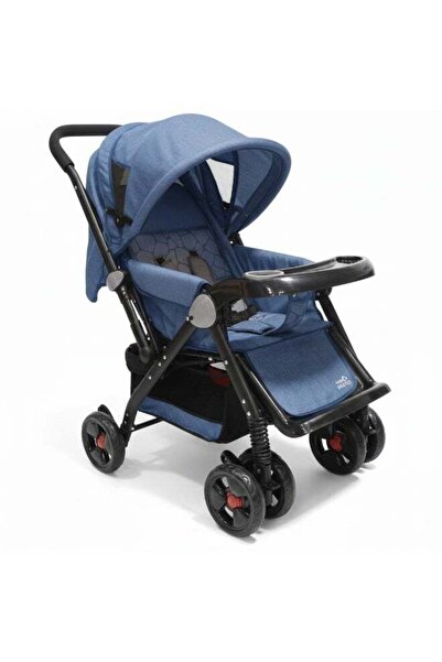 Star Kids Lightweight Folding Stroller with Food Tray and Adjustable Canopy