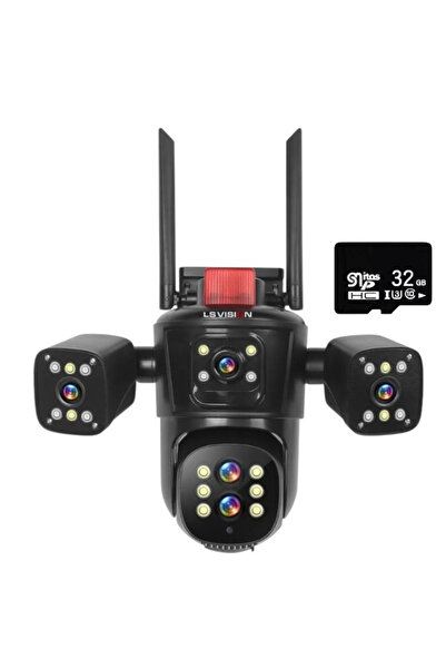 OEM LS VISION Wi-Fi 8MP Ultra HD surveillance camera, 32GB MicroSD card inclu...