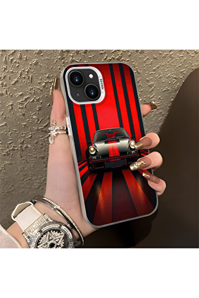 Hontinga حافظة صلبة رفيعة مضادة للسقوط بنمط السيارة الكلاسيكية متوافقة مع هات...