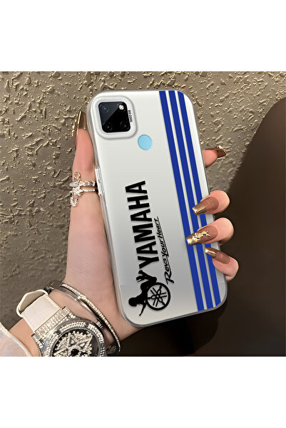 Hontinga حافظة صلبة رفيعة مضادة للسقوط متوافقة مع Realme C25Y/C21Y بنمط BMW