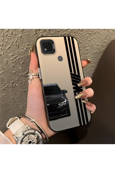 Hontinga حافظة صلبة رفيعة مضادة للسقوط متوافقة مع Poco C31 بنمط BMW