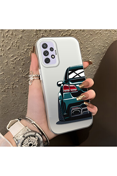 Hontinga حافظة صلبة رفيعة مضادة للسقوط بنمط السيارة متوافقة مع هاتف سامسونج ج...