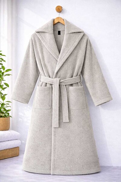 Serafina %100 PAMUK UNISEX KAPÜŞONLU BORNOZ