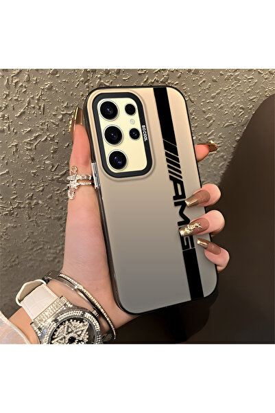 Hontinga حافظة صلبة رفيعة مضادة للسقوط بنمط AMG متوافقة مع هاتف سامسونج جالاك...