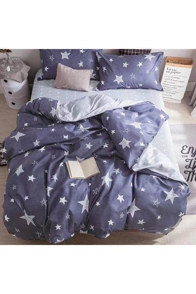 OEM Lenjerie de pat 230x250 pentru pat dublu 2 persoane, 4 piese, Bumbac sati...