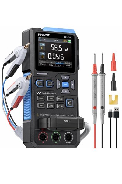 FNIRSI ® LC1020E Yüksek Hassasiyetli Elde Taşınabilir Dijital Köprü LCR ESR T...