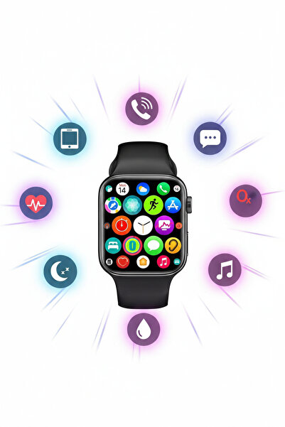Tekvora Watch 10 Akıllı Saat 45 mm | Büyük Ekran | GPS Destekli | Sağlık & Ak...