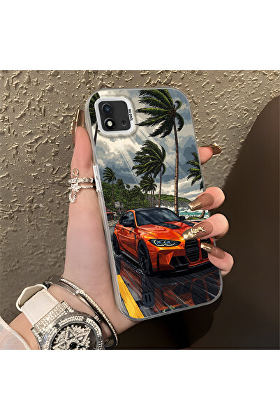 Hontinga حافظة صلبة رفيعة مضادة للسقوط بنمط السيارة الكلاسيكية متوافقة مع هات...