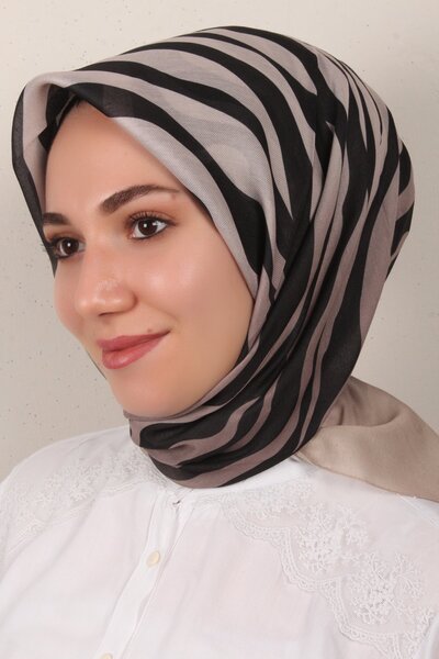 PİRAMİT Nirvana Soft Eşarp 3342-3 Açık Bej