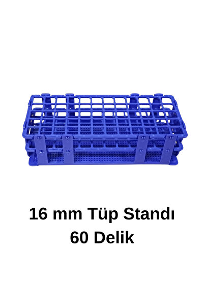 Mr. Crowley Deney Tüpü Standı 60 Delikli 16mm Çap Test Tüpü Portüp Standı