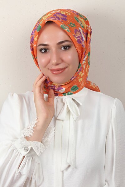 PİRAMİT Nirvana Soft Eşarp 8093-11 Turuncu