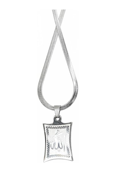 Vipfoni Italian Chain Steel Necklace with Allah Written on It