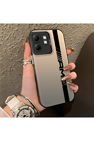 Hontinga حافظة صلبة رفيعة مضادة للسقوط بنمط AMG متوافقة مع هاتف Infinix Smart 9