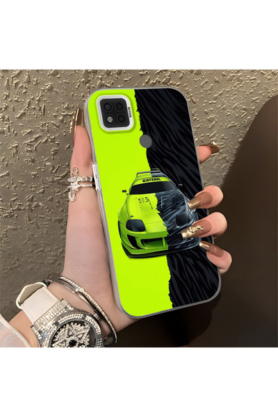 Hontinga حافظة صلبة رفيعة مضادة للسقوط بنمط لامبو متوافقة مع هاتف Poco C31