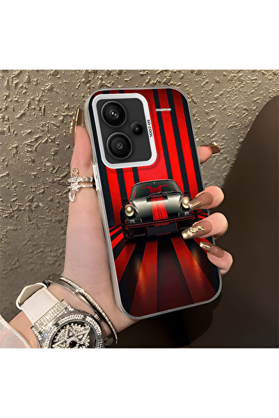 Hontinga Redmi Note 13 Pro Plus+ 5G ile Uyumlu klasik araba Desenli Anti Düşm...