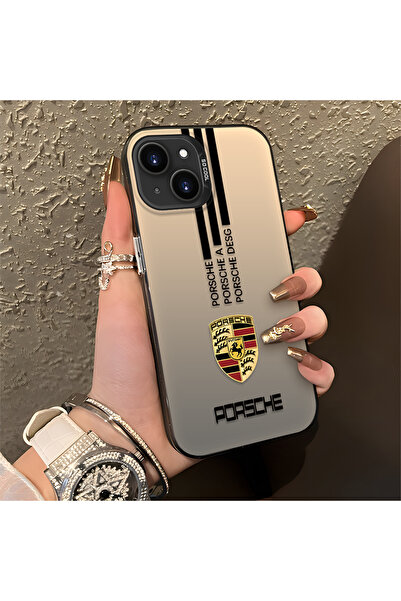Hontinga iPhone 15 Plus/14 Plus ile Uyumlu Araba Rozeti Desenli Anti Düşme İn...