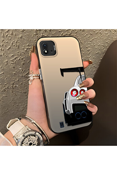 Hontinga حافظة صلبة رفيعة مضادة للسقوط بنمط السيارة متوافقة مع Realme C20/C20A