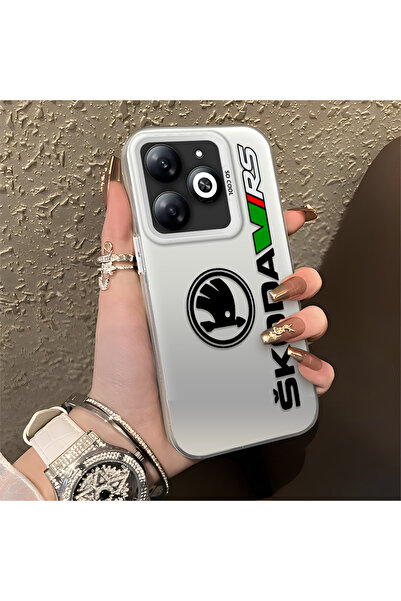 Hontinga حافظة صلبة رفيعة مضادة للسقوط بنمط AMG متوافقة مع هاتف Infinix Smart...