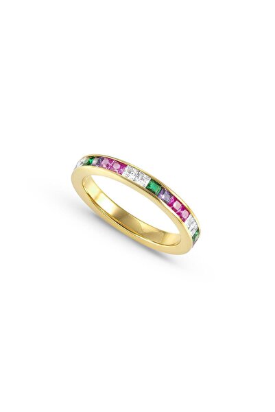 NOMİNATİON CARISMATICA ring in 925 sterling silver and cz fin, Yellow gold MI...