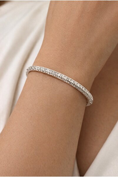 MİRAÇ GÜMÜŞ TAKI ATÖLYEM 925 ayar gümüş Ajda bilezik (6.2)