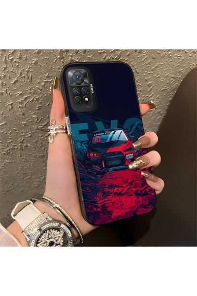 Hontinga Redmi Note 11 Pro ile Uyumlu klasik araba Desenli Anti Düşme İnce Se...