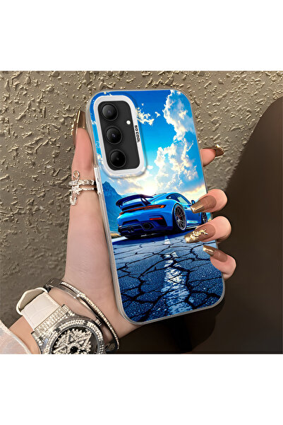 Hontinga حافظة صلبة رفيعة مضادة للسقوط بنمط سيارة رياضية متوافقة مع هاتف سامس...