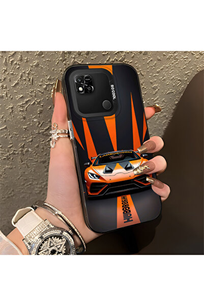 Hontinga حافظة صلبة رفيعة مضادة للسقوط بنمط لامبو متوافقة مع هاتف Redmi 9C