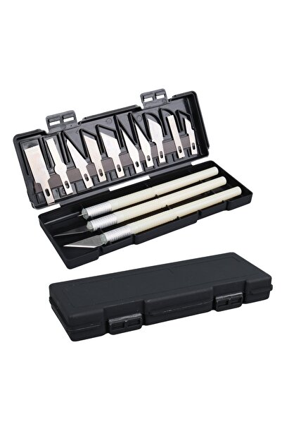 gaman 13 Parça Hassas Kesim Bıçak Seti - Değiştirilebilir Uç, Neşter Kalemi, ...
