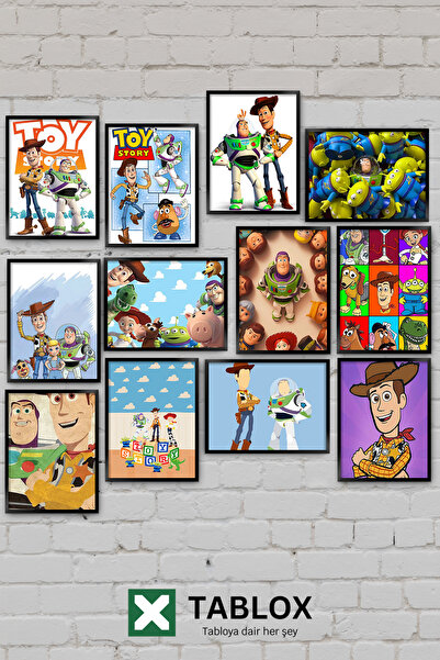 TABLOX 12-dijelni set igračaka iz Priče o igračkama, Vudi i Bazu, animacija, ...