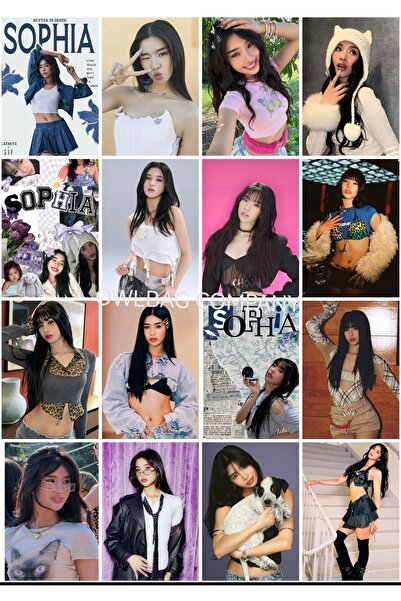 OWLBAG COMPANY Owl Bag Katseye Sophia Patterned Design 16'Li Photo Card Set