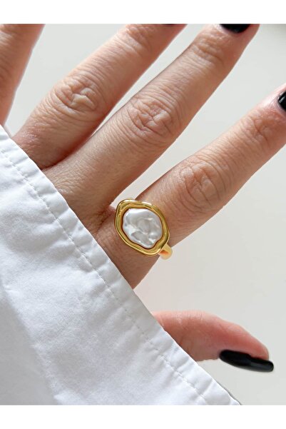 CHARMLUCKY خاتم من اللؤلؤ (قابل للتعديل)