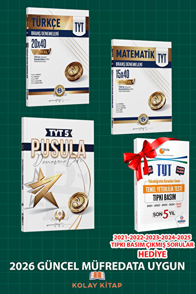 Kurul Yayıncılık Bilgi Sarmal Tyt Türkçe Matematik Pusula Branş Denemeleri (2...