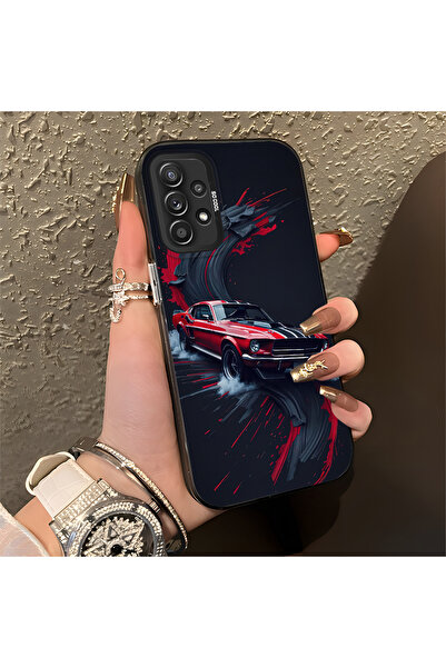 Hontinga حافظة صلبة رفيعة مضادة للسقوط بنمط السيارة الكلاسيكية متوافقة مع هات...