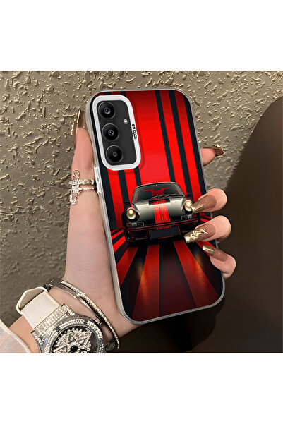 Hontinga حافظة صلبة رفيعة مضادة للسقوط بنمط السيارة الكلاسيكية متوافقة مع هات...