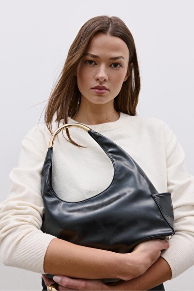 Stradivarius Mini metal saplı omuz çantası