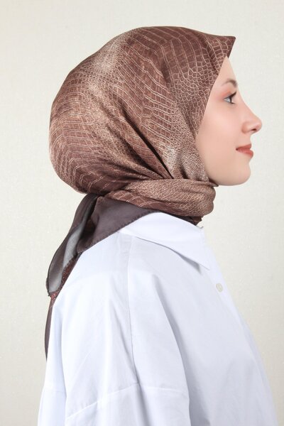 PİRAMİT Nirvana Soft Eşarp 8103-6 Kahverengi