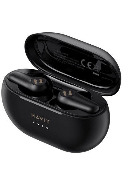 Havit Căști wireless TW915E, Bluetooth 5.3, Microfon, Anulare zgomot, Negre