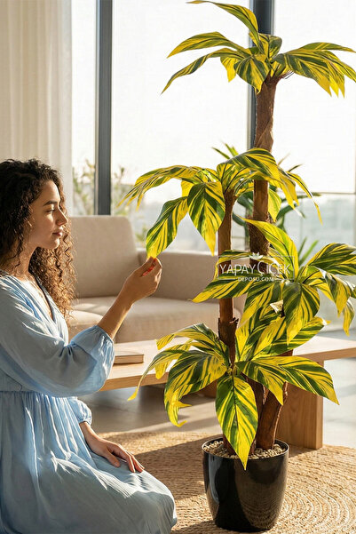 Yapay Çiçek Deposu Bodur Yapay Ağaç Cordyline 125 cm Model 2