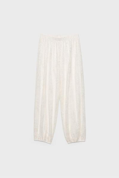 Stradivarius Lace balloon trousers