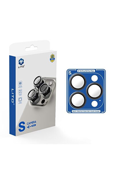 Lito S+ Anti-Reflective iPhone 15 pro/15 Pro Max Kamera Koruyucu Turuncu