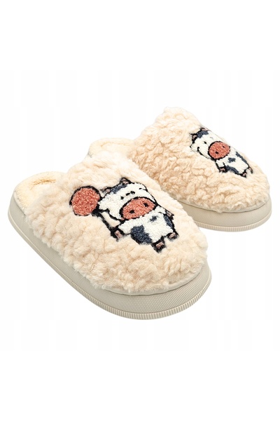 Other Women's Slippers Warm Home Slippers with Cow Pattern s. 38-39
