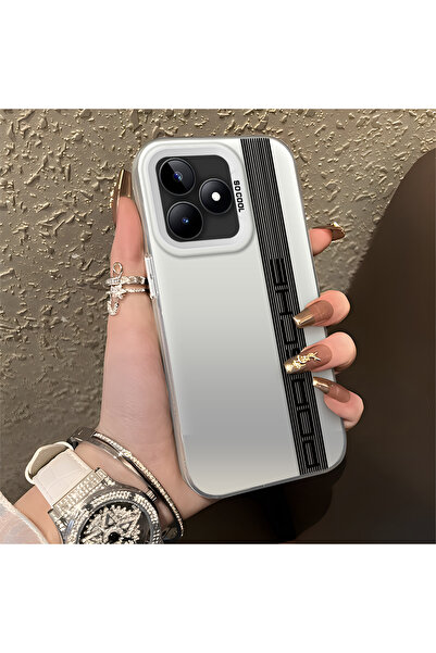 Hontinga حافظة صلبة رفيعة مضادة للسقوط بنمط شارة السيارة متوافقة مع هاتف Real...