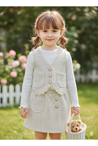 Store Knitwear Vest Set 3-Piece Girls' Holiday Set