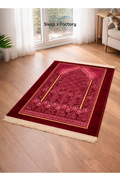 Sleep x Factory Prayer Rug – Padded Soft Velvet Prayer Mat 70 × 110 cm