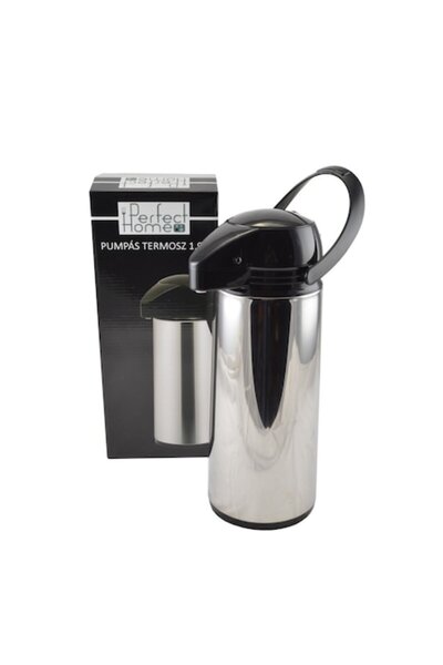 Perfect Home Termos inox cu pompa, 1.9L,